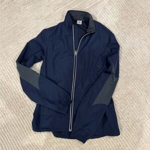 ALO Yoga Dark Blue Jacket with Gray accents